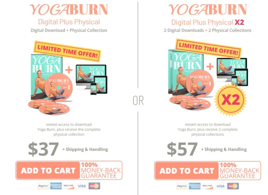 yoga-burn-pricing-plan